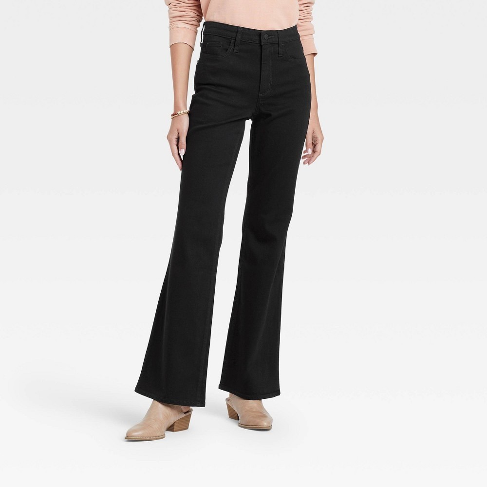 Universal Thread High-Rise Flare Jeans in Black